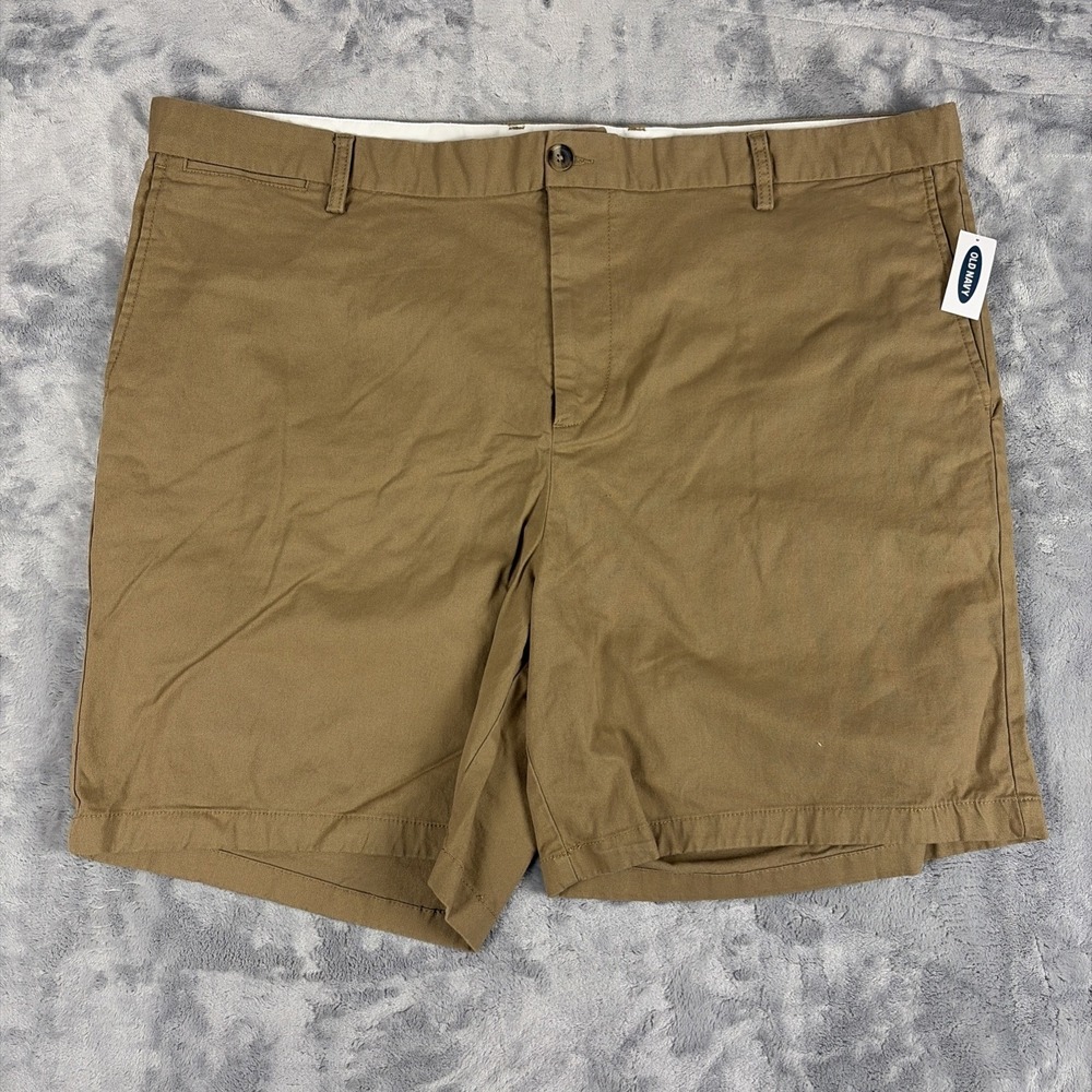 Old Navy Ultimate Slim Chino Shorts Mens Sz 46 Built In Flex 8" Inseam  NWT